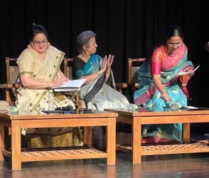 Launch event of the book 'Non-Gharanedaar Pt Mohanrao Kallianpurkar - The Paviour of Kathak', authored by Shama Bhate, Arshiya Sethi & Shilpa Bhide